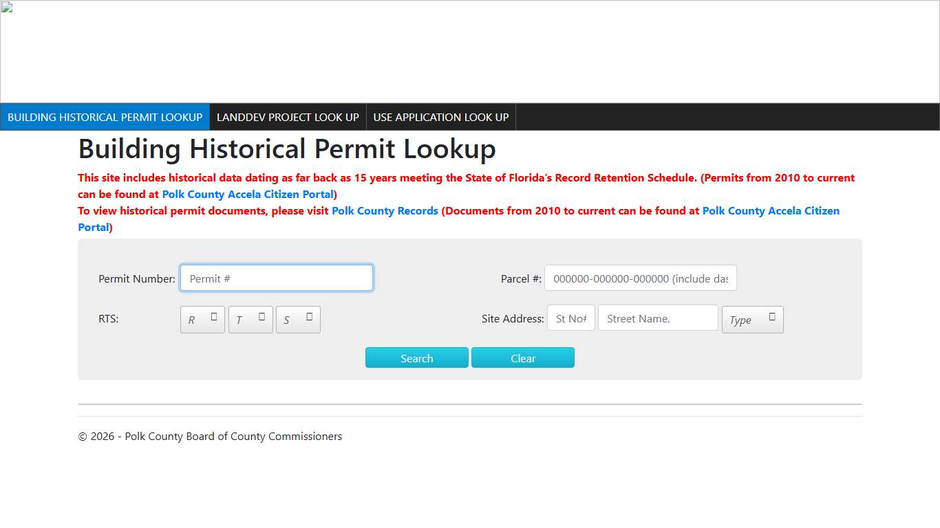 Building Historical Permit Lookup